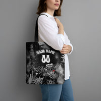 Personalized California Street Graffiti Tote Bag Monochrome Urban Streetwear - Phoenix Bird - West Coast Riot