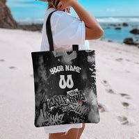 Personalized California Street Graffiti Tote Bag Monochrome Urban Streetwear - Phoenix Bird - West Coast Riot