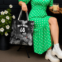 Personalized California Street Graffiti Tote Bag Monochrome Urban Streetwear - Phoenix Bird - West Coast Riot