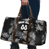 Personalized California Street Graffiti Travel Bag Monochrome Urban Streetwear - Phoenix Bird - West Coast Riot