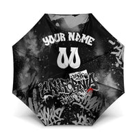 Personalized California Street Graffiti Umbrella Monochrome Urban Streetwear - Phoenix Bird - West Coast Riot