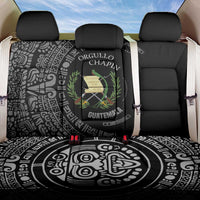 Guatemala National Emblem Back Car Seat Cover with Mayan Pattern and Orgullo Chapin Quote Design - Wonder Print Shop