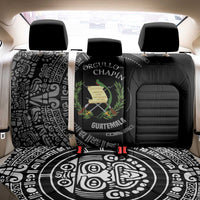 Guatemala National Emblem Back Car Seat Cover with Mayan Pattern and Orgullo Chapin Quote Design - Wonder Print Shop