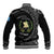 Guatemala National Emblem Baseball Jacket with Mayan Pattern and Orgullo Chapin Quote Design - Wonder Print Shop