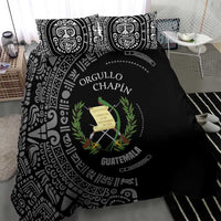 Guatemala National Emblem Bedding Set with Mayan Pattern and Orgullo Chapin Quote Design - Wonder Print Shop