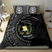 Guatemala National Emblem Bedding Set with Mayan Pattern and Orgullo Chapin Quote Design - Wonder Print Shop