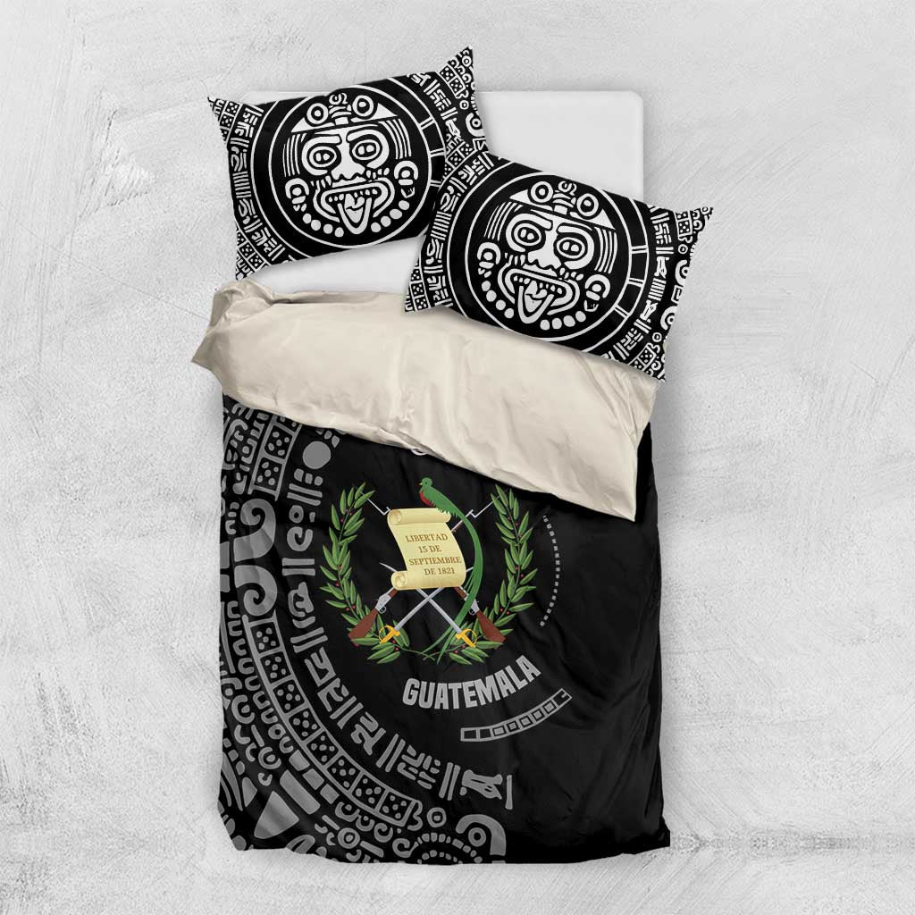 Guatemala National Emblem Bedding Set with Mayan Pattern and Orgullo Chapin Quote Design - Wonder Print Shop