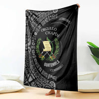 Guatemala National Emblem Blanket with Mayan Pattern and Orgullo Chapin Quote Design - Wonder Print Shop