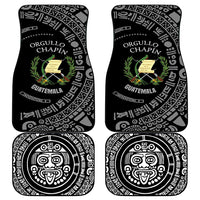 Guatemala National Emblem Car Mats with Mayan Pattern and Orgullo Chapin Quote Design - Wonder Print Shop
