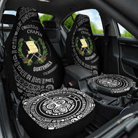 Guatemala National Emblem Car Seat Cover with Mayan Pattern and Orgullo Chapin Quote Design - Wonder Print Shop