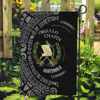 Guatemala National Emblem Garden Flag with Mayan Pattern and Orgullo Chapin Quote Design - Wonder Print Shop