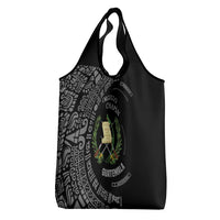 Guatemala National Emblem Grocery Bag with Mayan Pattern and Orgullo Chapin Quote Design - Wonder Print Shop
