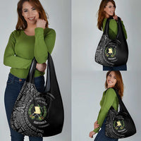 Guatemala National Emblem Grocery Bag with Mayan Pattern and Orgullo Chapin Quote Design - Wonder Print Shop