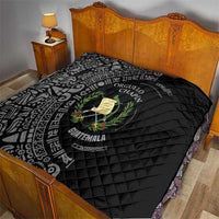 Guatemala National Emblem Quilt with Mayan Pattern and Orgullo Chapin Quote Design - Wonder Print Shop