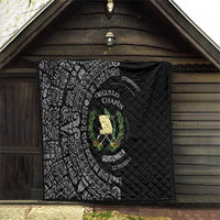 Guatemala National Emblem Quilt with Mayan Pattern and Orgullo Chapin Quote Design - Wonder Print Shop