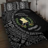 Guatemala National Emblem Quilt Bed Set with Mayan Pattern and Orgullo Chapin Quote Design - Wonder Print Shop