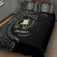 Guatemala National Emblem Quilt Bed Set with Mayan Pattern and Orgullo Chapin Quote Design - Wonder Print Shop