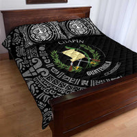 Guatemala National Emblem Quilt Bed Set with Mayan Pattern and Orgullo Chapin Quote Design - Wonder Print Shop