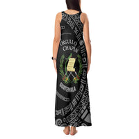 Guatemala National Emblem Tank Maxi Dress with Mayan Pattern and Orgullo Chapin Quote Design - Wonder Print Shop