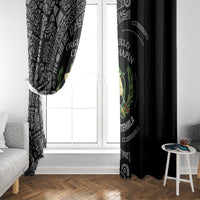 Guatemala National Emblem Window Curtain with Mayan Pattern and Orgullo Chapin Quote Design - Wonder Print Shop