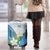 Guatemala White Monja Blanca Flower Luggage Cover with Blue Flag Theme and Floral Pattern Design - Wonder Print Shop