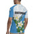 Guatemala White Monja Blanca Flower Rugby Jersey with Blue Flag Theme and Floral Pattern Design - Wonder Print Shop