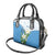 Guatemala White Monja Blanca Flower Shoulder Handbag with Blue Flag Theme and Floral Pattern Design - Wonder Print Shop