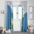 Guatemala White Monja Blanca Flower Window Curtain with Blue Flag Theme and Floral Pattern Design - Wonder Print Shop