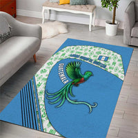 Guatemala Quetzal Bird Area Rug with Tribal Motif and Libre Como El Quetzal Design - Wonder Print Shop