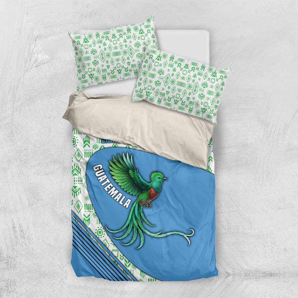 Guatemala Quetzal Bird Bedding Set with Tribal Motif and Libre Como El Quetzal Design - Wonder Print Shop