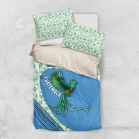 Guatemala Quetzal Bird Bedding Set with Tribal Motif and Libre Como El Quetzal Design - Wonder Print Shop