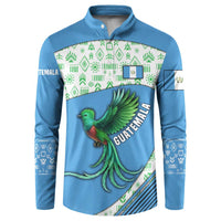 Guatemala Quetzal Bird Button Sweatshirt with Tribal Motif and Libre Como El Quetzal Design - Wonder Print Shop