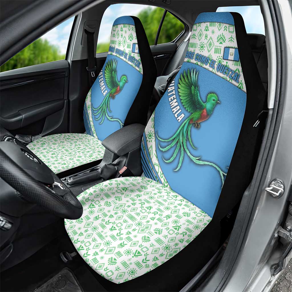 Guatemala Quetzal Bird Car Seat Cover with Tribal Motif and Libre Como El Quetzal Design - Wonder Print Shop