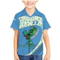 Guatemala Quetzal Bird Family Matching Mermaid Dress and Hawaiian Shirt with Tribal Motif and Libre Como El Quetzal Design - Wonder Print Shop