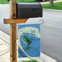 Guatemala Quetzal Bird Garden Flag with Tribal Motif and Libre Como El Quetzal Design - Wonder Print Shop