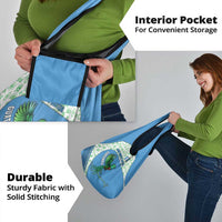 Guatemala Quetzal Bird Grocery Bag with Tribal Motif and Libre Como El Quetzal Design - Wonder Print Shop