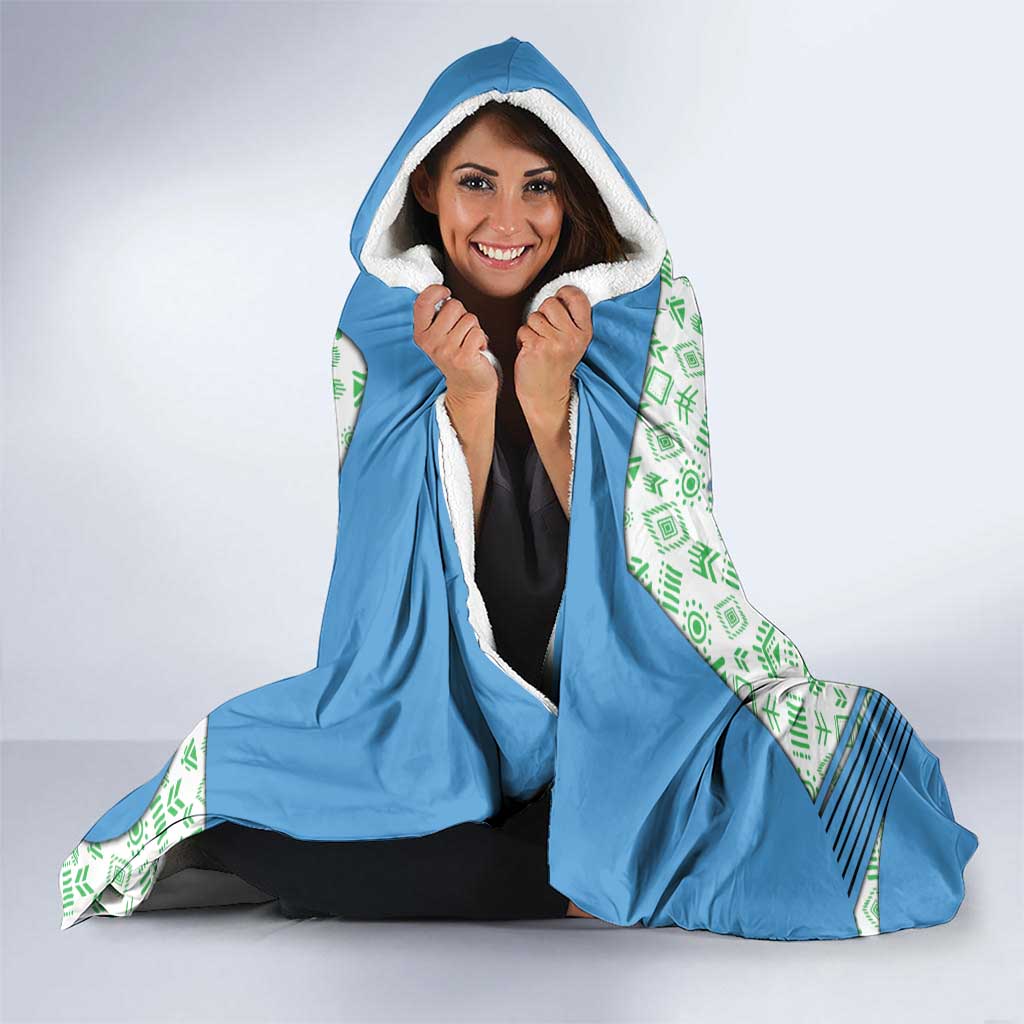 Guatemala Quetzal Bird Hooded Blanket with Tribal Motif and Libre Como El Quetzal Design - Wonder Print Shop