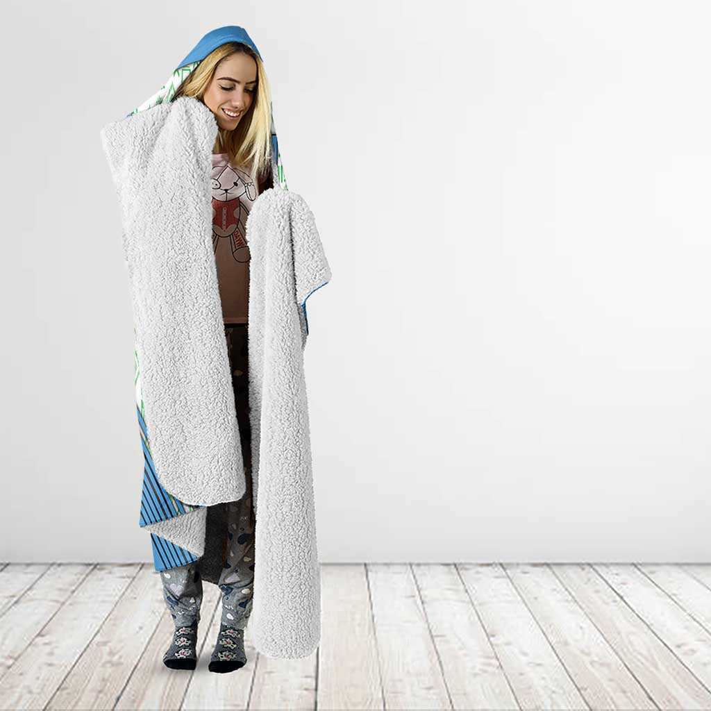 Guatemala Quetzal Bird Hooded Blanket with Tribal Motif and Libre Como El Quetzal Design - Wonder Print Shop