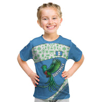 Guatemala Quetzal Bird Kid T Shirt with Tribal Motif and Libre Como El Quetzal Design - Wonder Print Shop