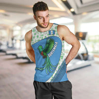 Guatemala Quetzal Bird Men Tank Top with Tribal Motif and Libre Como El Quetzal Design - Wonder Print Shop