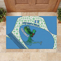 Guatemala Quetzal Bird Rubber Doormat with Tribal Motif and Libre Como El Quetzal Design - Wonder Print Shop