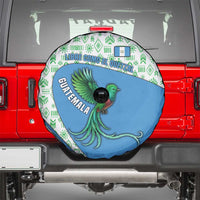 Guatemala Quetzal Bird Spare Tire Cover with Tribal Motif and Libre Como El Quetzal Design - Wonder Print Shop