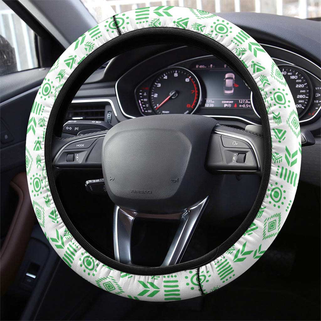 Guatemala Quetzal Bird Steering Wheel Cover with Tribal Motif and Libre Como El Quetzal Design - Wonder Print Shop