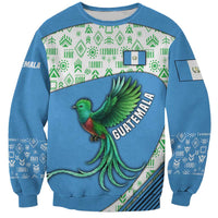 Guatemala Quetzal Bird Sweatshirt with Tribal Motif and Libre Como El Quetzal Design - Wonder Print Shop