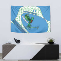 Guatemala Quetzal Bird Tapestry with Tribal Motif and Libre Como El Quetzal Design - Wonder Print Shop