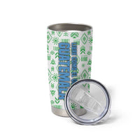 Guatemala Quetzal Bird Tumbler Cup with Tribal Motif and Libre Como El Quetzal Design - Wonder Print Shop