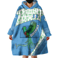 Guatemala Quetzal Bird Wearable Blanket Hoodie with Tribal Motif and Libre Como El Quetzal Design - Wonder Print Shop