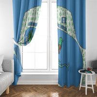 Guatemala Quetzal Bird Window Curtain with Tribal Motif and Libre Como El Quetzal Design - Wonder Print Shop
