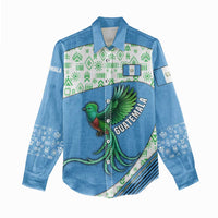 Guatemala Quetzal Bird Women Casual Shirt with Tribal Motif and Libre Como El Quetzal Design - Wonder Print Shop