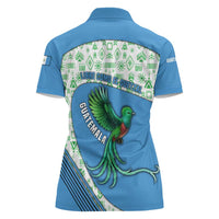 Guatemala Quetzal Bird Women Polo Shirt with Tribal Motif and Libre Como El Quetzal Design - Wonder Print Shop